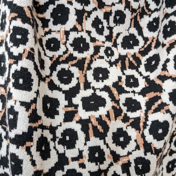 DVF for Target Halter Tie Neck Neutral Poppy Floral Knit Midi Dress Size 2X - Picture 15 of 15